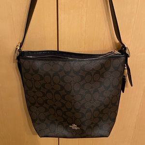 Coach shoulder bag with original brown brand colour